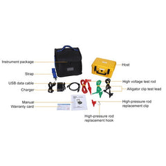 High Voltage Insulation Tester Digital Resistance Detector 10KV 5TΩ Touch Screen 6B93BC-57