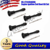 4PCS 22448JA00A Engine Ignition Coil Boot Kit For Nissan Versa Sentra Rogue Cube 6B93BC-57