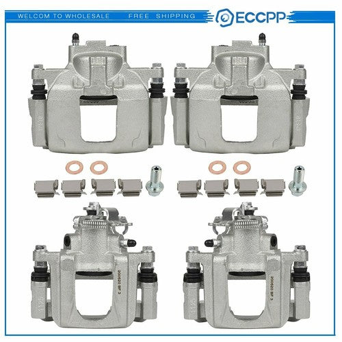 Front Rear Brake Calipers 4Pcs For 2008 2009-2012 Chrysler Town & Country KOEEP