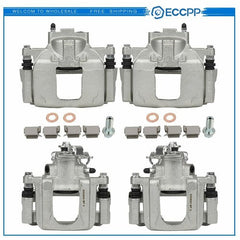 Front Rear Brake Calipers 4Pcs For 2008 2009-2012 Chrysler Town & Country KOEEP