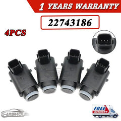Car 4pcs PDC Parking Sensor Assist Bumper Reverse For Cadillac 22743186 6B93BC-57