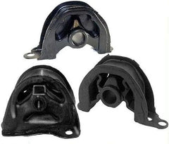 Fits 1996-2000 Honda Civic 1.6L Front & Rear Motor Mount Set 3PCS : A6520, 6B93BC-57