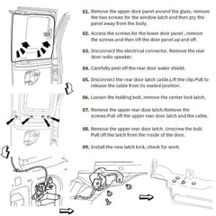 For Ford F250 F350 Super Duty Super Cab Rear Door Latch Locks Passenger & Driver 6B93BC-57