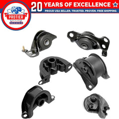 Motor & Trans Mount Set for 1992-1993 Honda Civic DX/LX 1.6L for Auto Trans 6B93BC-57