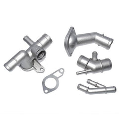 Aluminium Engine Cooling Coolant Flange Hose Kit For VW Golf Jetta Audi A3 TT 6B93BC-57