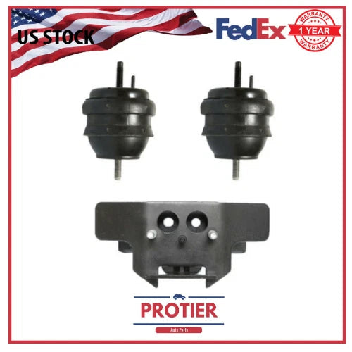 Engine Motor & Trans Mount Set 3PCS for 2004 Cadillac CTS 3.2L for Auto Trans 6B93BC-57