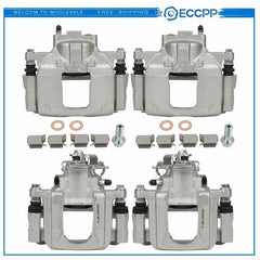 Front Rear Brake Calipers 4Pcs For 2008-2011 2012 Chrysler Town & Country KOEEP