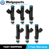 6pcs Fuel Injector 0280158119 for 2007-11 Jeep Dodge Wrangler Chrysler 3.3L 3.8L 6B93BC-57