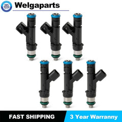 6pcs Fuel Injector 0280158119 for 2007-11 Jeep Dodge Wrangler Chrysler 3.3L 3.8L 6B93BC-57