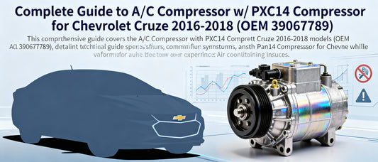 Complete Guide to A/C Compressor w/ PXC14 Compressor for Chevrolet Cruze 2016-2018 (OEM 39067789)