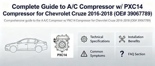 Complete Guide to A/C Compressor w/ PXC14 Compressor for Chevrolet Cruze 2016-2018 (OE# 39067789)