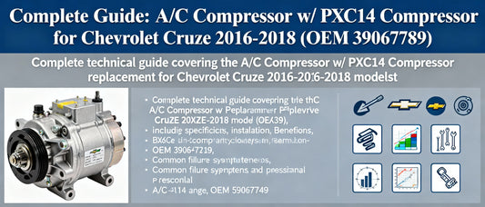 Complete Guide: A/C Compressor w/ PXC14 Compressor for Chevrolet Cruze 2016-2018 (OEM 39067789)