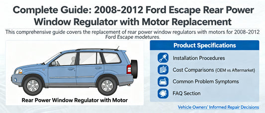 Complete Guide: 2008-2012 Ford Escape Rear Power Window Regulator with Motor Replacement