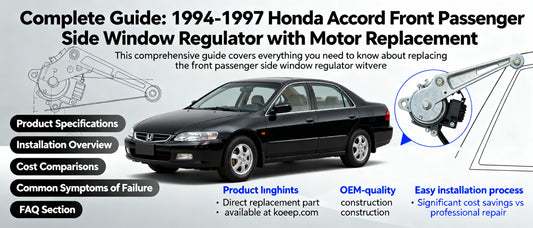 Complete Guide: 1994-1997 Honda Accord Front Passenger Side Window Regulator with Motor Replacement