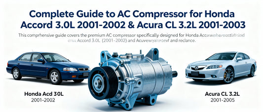 Complete Guide to AC Compressor for Honda Accord 3.0L 2001-2002 & Acura CL 3.2L 2001-2003