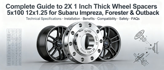 Complete Guide to 2X 1 Inch Thick Wheel Spacers 5x100 12x1.25 for Subaru Impreza, Forester & Outback