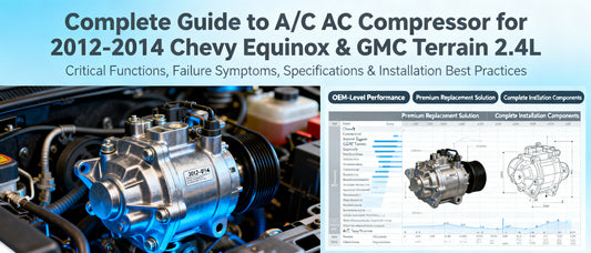 Complete Guide to A/C AC Compressor for 2012-2014 Chevy Equinox & GMC Terrain 2.4L