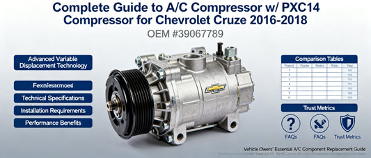 Complete Guide to A/C Compressor w/ PXC14 Compressor for Chevrolet Cruze 2016-2018