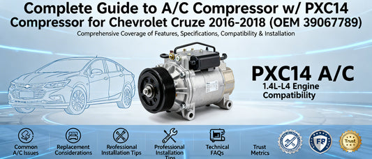 Complete Guide to A/C Compressor w/ PXC14 Compressor for Chevrolet Cruze 2016-2018 (OEM 39067789)