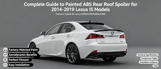Complete Guide to Painted ABS Rear Roof Spoiler for 2014-2019 Lexus IS Models