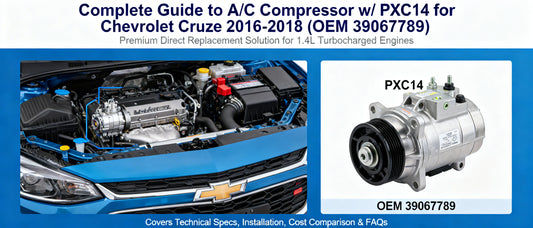 Complete Guide to A/C Compressor w/ PXC14 for Chevrolet Cruze 2016-2018 (OEM 39067789)