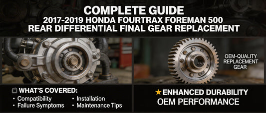 Complete Guide to 2017-2019 Honda Fourtrax Foreman 500 Rear Differential Final Gear Replacement