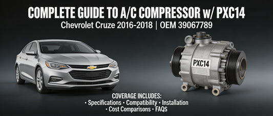 Complete Guide to A/C Compressor w/ PXC14 for Chevrolet Cruze 2016-2018 (OEM 39067789)