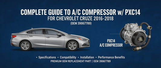 Complete Guide to A/C Compressor w/ PXC14 for Chevrolet Cruze 2016-2018 (OEM 39067789)