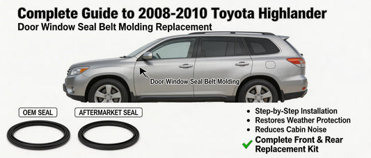 Complete Guide to 2008-2010 Toyota Highlander Door Window Seal Belt Molding Replacement