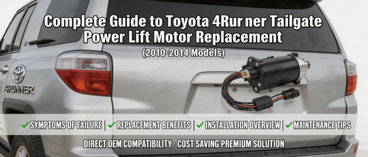 Complete Guide to Toyota 4Runner Tailgate Power Lift Motor Replacement (2010-2014 Models)