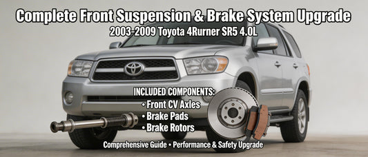 Complete Front Suspension & Brake System Upgrade for 2003-2009 Toyota 4Runner SR5 4.0L
