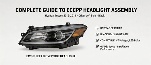 Complete Guide to ECCPP Headlight Assembly for Hyundai Tucson 2016-2018 Driver Left Side Black