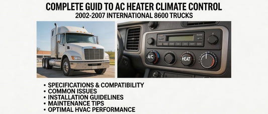 Complete Guide to AC Heater Climate Control for 2002-2007 International 8600 Trucks