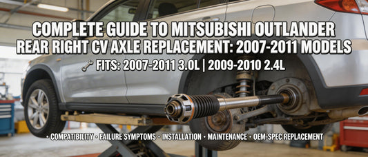 Complete Guide to Mitsubishi Outlander Rear Right CV Axle Replacement: 2007-2011 Models