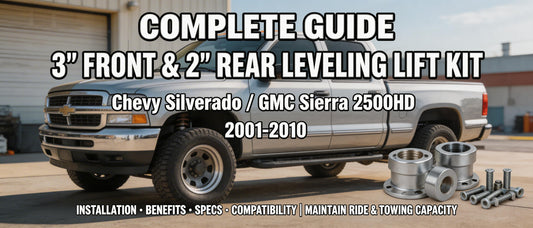 Complete Guide to 3" Front & 2" Rear Leveling Lift Kit for Chevy Silverado Sierra 2500HD 2001-2010