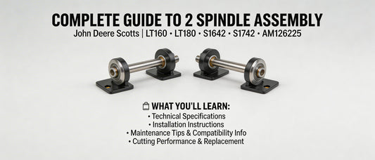 Complete Guide to 2 Spindle Assembly for John Deere Scotts LT160 LT180 S1642 S1742 AM126225