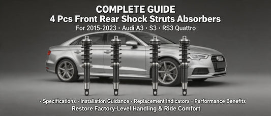 Complete Guide: 4 Pcs Front Rear Shock Struts Absorbers For 2015-2023 Audi A3 S3 RS3 Quattro