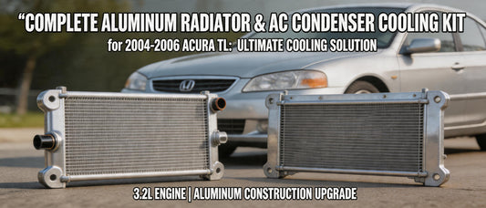 Complete Aluminum Radiator & AC Condenser Cooling Kit for 2004-2006 Acura TL: Ultimate Cooling Solution