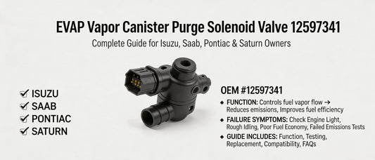EVAP Vapor Canister Purge Solenoid Valve 12597341: Complete Guide for Isuzu, Saab, Pontiac & Saturn Owners