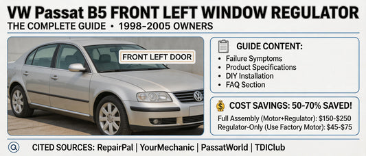 VW Passat B5 Front Left Window Regulator: The Complete Guide for 1998-2005 Owners