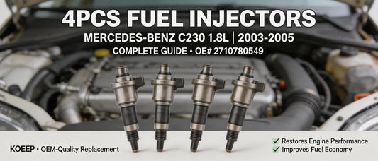 4PCS Fuel Injectors For Mercedes-Benz C230 1.8L 2003-2005 – Complete Guide (2710780549)