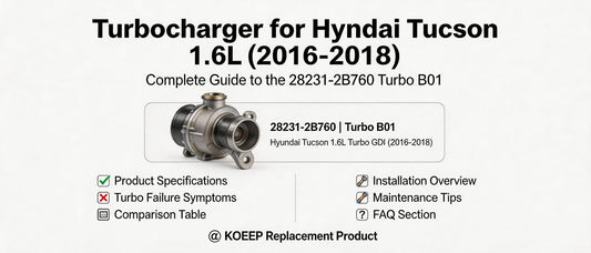 Turbocharger for Hyundai Tucson 1.6L (2016-2018) – Complete Guide to the 28231-2B760 Turbo B01
