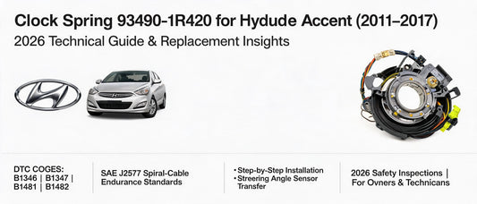 Clock Spring 93490-1R420 for Hyundai Accent (2011–2017): 2026 Technical Guide & Replacement Insights