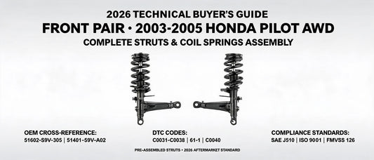 Front Pair For 2003-2005 Honda Pilot AWD Complete Struts & Coil Springs Assembly | 2026 Technical Buyer's Guide
