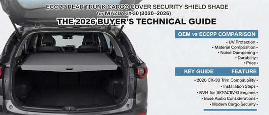 ECCPP Rear Trunk Cargo Cover Security Shield Shade for Mazda CX-30 (2020–2026): The 2026 Buyer's Technical Guide