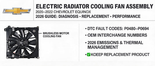 Electric Radiator Cooling Fan Assembly for 2020–2022 Chevrolet Equinox: 2026 Guide to Diagnosis, Replacement & Performance