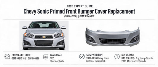 2026 Expert Guide: Chevy Sonic Primed Front Bumper Cover Replacement (2012–2016) | OEM 95245182