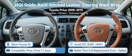 2026 Guide: Hand-Stitched Leather Steering Wheel Wrap for Toyota Prius 2009–2015 — Restoration, Fitment & Technical Insights