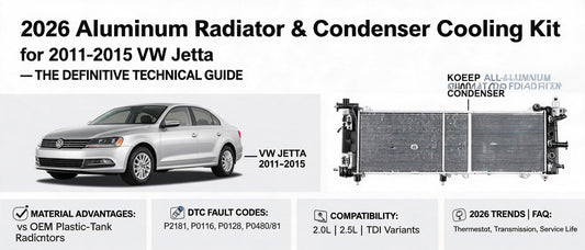 2026 Aluminum Radiator & Condenser Cooling Kit for 2011-2015 VW Jetta — The Definitive Technical Guide