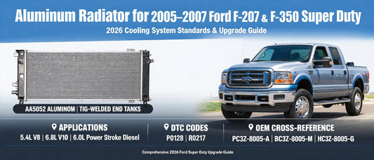 Aluminum Radiator for 2005–2007 Ford F-250 & F-350 Super Duty: 2026 Cooling System Standards & Upgrade Guide